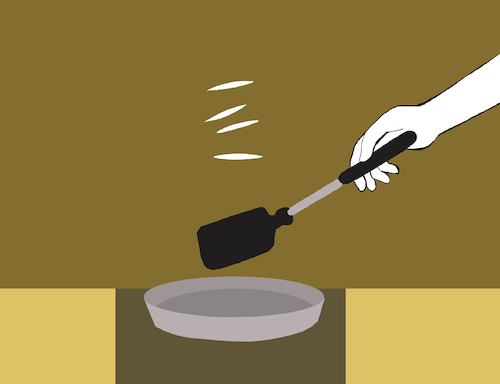 Cartoon: Frying Ladle... (medium) by berk-olgun tagged frying,ladle