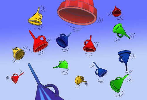Cartoon: Funnels... (medium) by berk-olgun tagged funnels