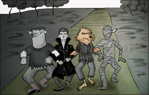 Cartoon: Going to the Wizard of Oz.. (medium) by berk-olgun tagged wizard,of,oz