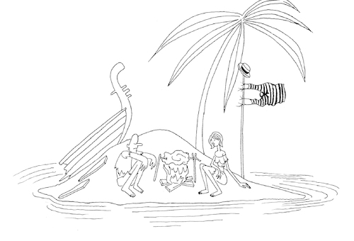 Cartoon: Gondola... (medium) by berk-olgun tagged gondola