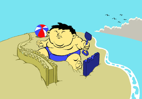 Cartoon: Great Wall... (medium) by berk-olgun tagged great,wall