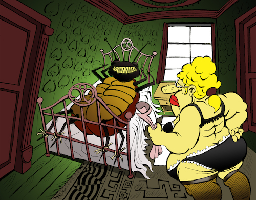 Cartoon: Gregor Samsa... (medium) by berk-olgun tagged gregor,samsa