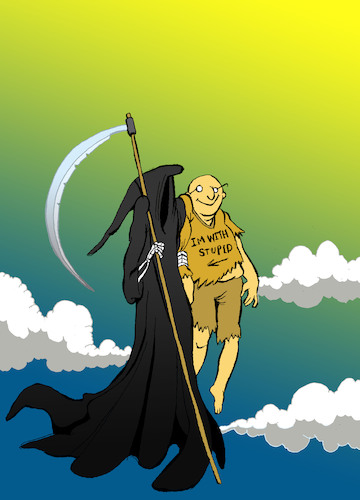 Cartoon: Grim Reaper... (medium) by berk-olgun tagged grim,reaper