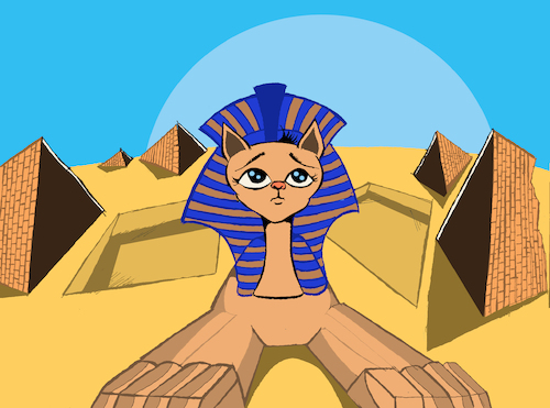 Cartoon: Guilty Sphinx... (medium) by berk-olgun tagged guilty,sphinx