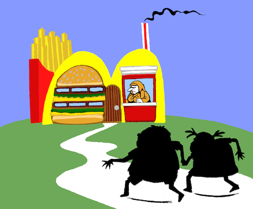 Cartoon: Hansel and Gretel... (medium) by berk-olgun tagged hansel,and,gretel