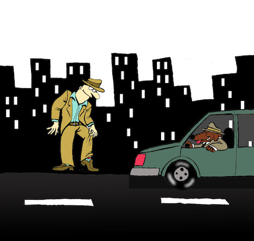 Cartoon: Hitchhiker... (medium) by berk-olgun tagged hitchhiker