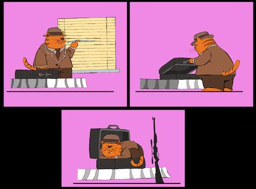 Cartoon: Hitman... (medium) by berk-olgun tagged hitman