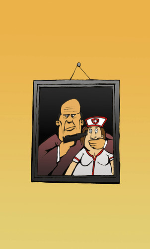 Cartoon: Hostage... (medium) by berk-olgun tagged hostage