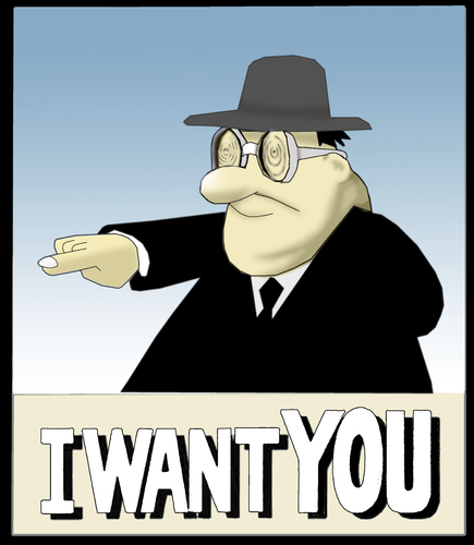 Cartoon: I WANT YOU.. (medium) by berk-olgun tagged want,you