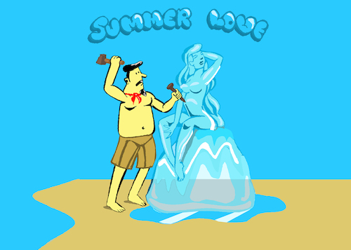 Cartoon: Ice Sculpture... (medium) by berk-olgun tagged ice,sculpture