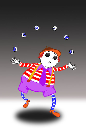 Cartoon: Juggler... (medium) by berk-olgun tagged juggler