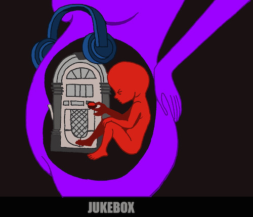 Cartoon: Jukebox... (medium) by berk-olgun tagged jukebox