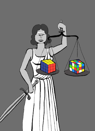 Cartoon: Justice Statue... (medium) by berk-olgun tagged justice,statue