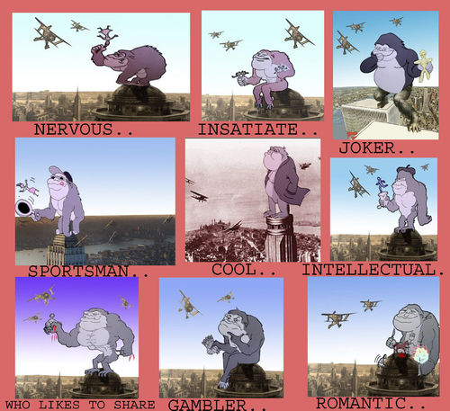Cartoon: KING KONG TYPES.. (medium) by berk-olgun tagged king,kong