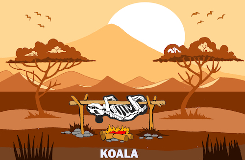 Cartoon: Koala... (medium) by berk-olgun tagged koala