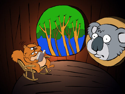 Cartoon: Koala Taxidermy... (medium) by berk-olgun tagged koala,taxidermy