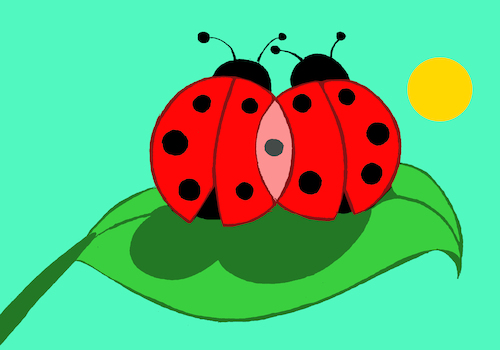 Cartoon: Ladybug... (medium) by berk-olgun tagged ladybug