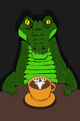 Cartoon: Latte... (medium) by berk-olgun tagged latte