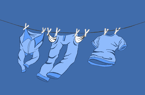 Cartoon: Laundry... (medium) by berk-olgun tagged laundry