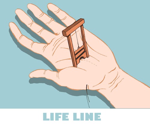 Cartoon: Life Line... (medium) by berk-olgun tagged life,line