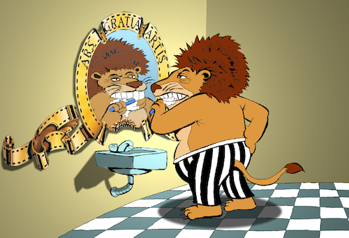 Cartoon: lion.. (medium) by berk-olgun tagged lion