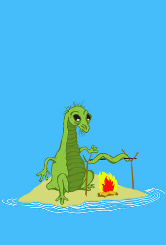 Cartoon: Lizard... (medium) by berk-olgun tagged lizard
