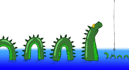Loch Ness Monster... By berk-olgun | Media & Culture Cartoon | TOONPOOL