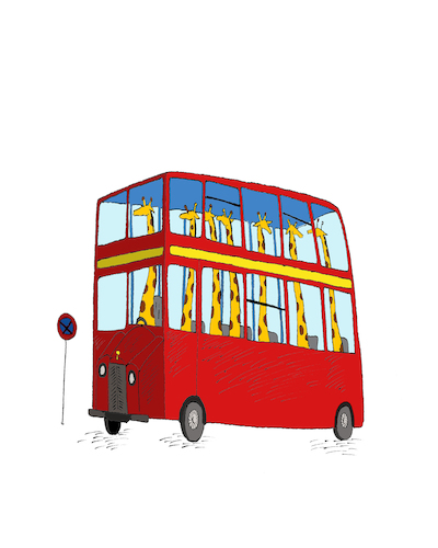 Cartoon: London Bus... (medium) by berk-olgun tagged london,bus