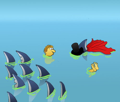 Cartoon: Magician... (medium) by berk-olgun tagged magician