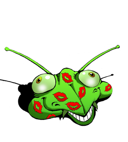 Cartoon: Mantis... (medium) by berk-olgun tagged mantis