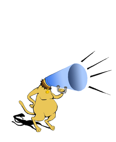 Cartoon: Megaphone... (medium) by berk-olgun tagged megaphone