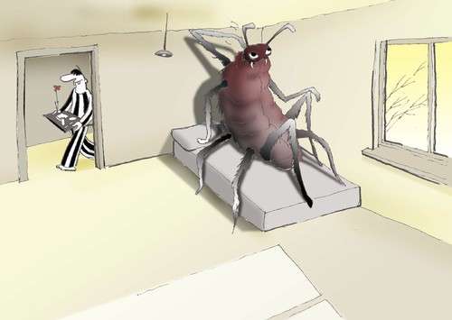 Cartoon: METAMORPHOSIS.. (medium) by berk-olgun tagged metamorphosis