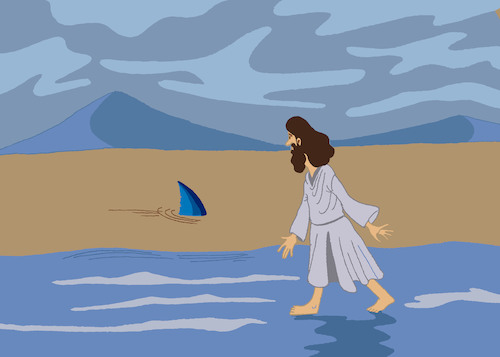 Cartoon: Miracle... (medium) by berk-olgun tagged miracle