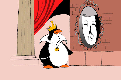 Cartoon: Mirror Mirror... (medium) by berk-olgun tagged mirror