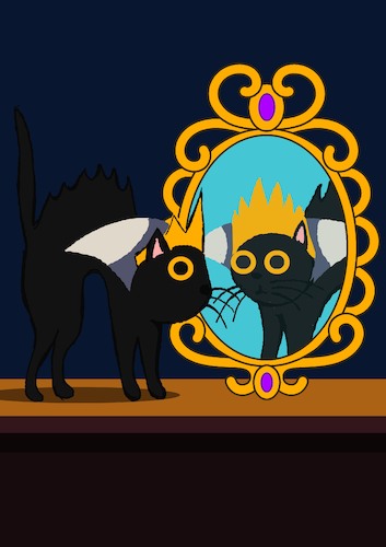Cartoon: Mirror Mirror... (medium) by berk-olgun tagged mirror