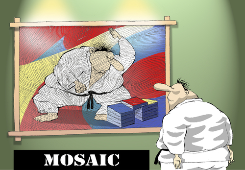 Cartoon: Mosaic... (medium) by berk-olgun tagged mosaic