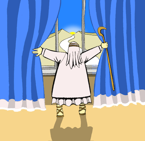 Cartoon: Moses... (medium) by berk-olgun tagged moses