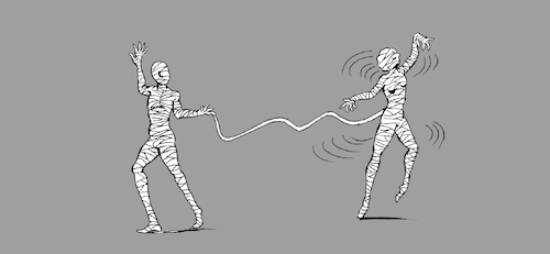 Cartoon: Mummy Dance... (medium) by berk-olgun tagged mummy,dance