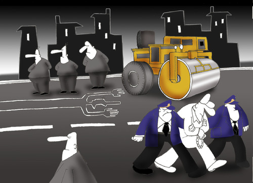 Cartoon: MURDERER.. (medium) by berk-olgun tagged murderer