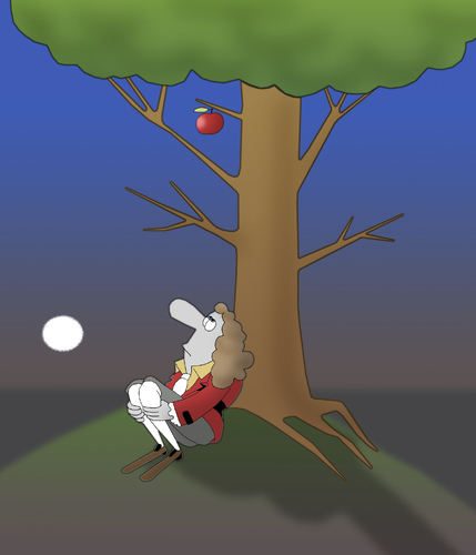 Cartoon: Newton.. (medium) by berk-olgun tagged newton