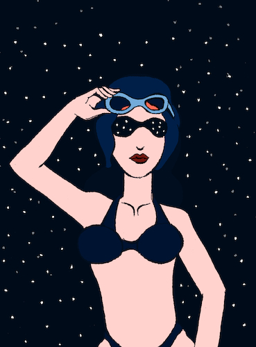 Cartoon: Nightglasses... (medium) by berk-olgun tagged nightglasses