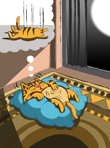 Cartoon: Nightmare... (medium) by berk-olgun tagged nightmare