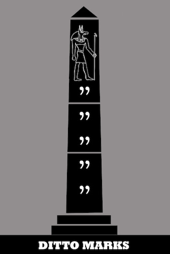 Cartoon: Obelisk... (medium) by berk-olgun tagged obelisk