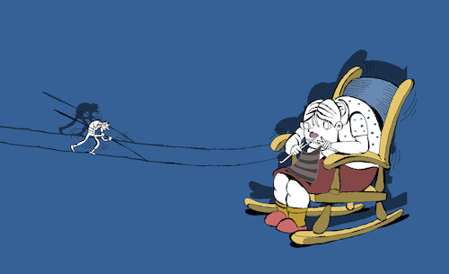 Cartoon: Old Couple... (medium) by berk-olgun tagged old,couple
