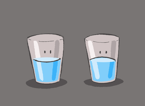 Cartoon: Optimist and Pessimist... (medium) by berk-olgun tagged optimist,and,pessimist