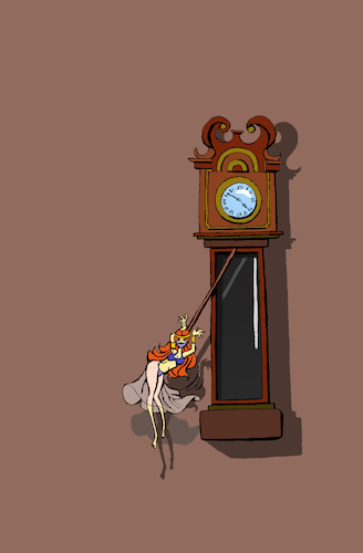 Cartoon: Oriental Clock... (medium) by berk-olgun tagged oriental,clock