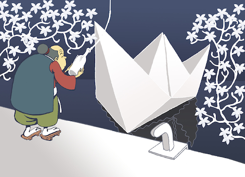 Cartoon: Origami Master... (medium) by berk-olgun tagged origami,master