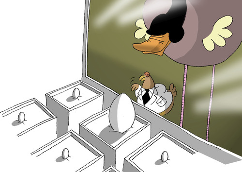 Cartoon: Ostrich... (medium) by berk-olgun tagged ostrich