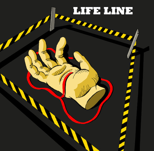 Cartoon: Palmistry... (medium) by berk-olgun tagged palmistry