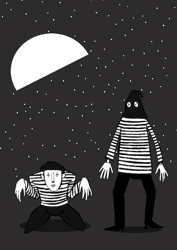 Cartoon: Pantomime... (medium) by berk-olgun tagged pantomime